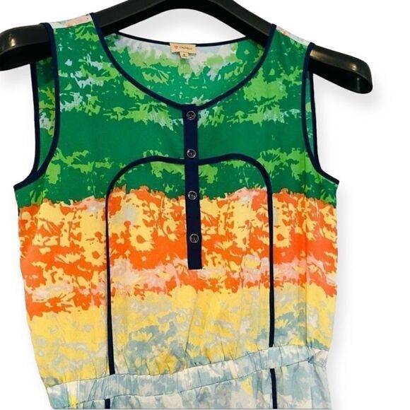 Cremieux Colorful Sleeveless Maxi Side Slit Dress Medium - Picture 2 of 7